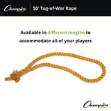 Champion Sports Tug-of-War Rope, 50 ft, 1" dia (CSITWR50) Each
