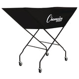 Champion Sports Pro Collapsible Volleyball Cart, 23" x 55" x 41", Black (CSIVCPRO) Each
