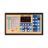 Champion Sports Tabletop Indoor Electronic Scoreboard, 24" x 16" x 10", Black Face, Red/Green/Yellow Graphics (CSIT90) Each