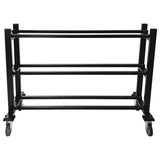 Champion Sports Deluxe Heavy-Duty Basketball Cart, Metal, 220 lb Capacity, 16 x 50.75 x 34.75, Black (CSIBKCART) Each