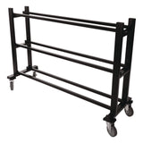 Champion Sports Deluxe Heavy-Duty Basketball Cart, Metal, 220 lb Capacity, 16 x 50.75 x 34.75, Black (CSIBKCART) Each