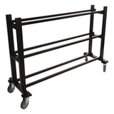 Champion Sports Deluxe Heavy-Duty Basketball Cart, Metal, 220 lb Capacity, 16 x 50.75 x 34.75, Black (CSIBKCART) Each