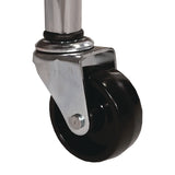 Champion Sports Portable Lockable Ball Locker, Metal, 176 lb Capacity, 24 x 39 x 40, Chrome (CSIBLX) Each