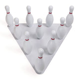 Champion Sports Plastic Bowling Pin Set, White, 10/Set (CSIBP10) Each