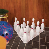 Champion Sports Plastic Bowling Pin Set, White, 10/Set (CSIBP10) Each