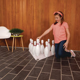 Champion Sports Plastic Bowling Pin Set, White, 10/Set (CSIBP10) Each