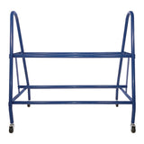 Champion Sports Heavy-Duty Deluxe Ball Cart, Metal, 132 lb Capacity, 17.5 x 38 x 35.75, Blue (CSIBRC12) Each