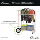 Champion Sports All-Terrain ABS Racket Cart, 20" Wide x 33" Long, White (CSIATRCT) Each