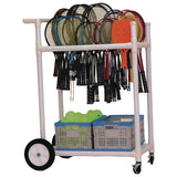 Champion Sports All-Terrain ABS Racket Cart, 20" Wide x 33" Long, White (CSIATRCT) Each