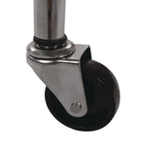 Champion Sports Portable Ball Locker, Metal, 176 lb Capacity, 24 x 41 x 36, Chrome (CSIBCX) Each