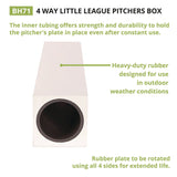 Champion Sports 4-Way Youth Pitcher's Box, 18" x 4" (CSIBH71) Each