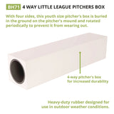 Champion Sports 4-Way Youth Pitcher's Box, 18" x 4" (CSIBH71) Each