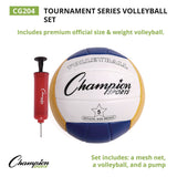 Champion Sports Tournament Series Volleyball Set, with Carry Bag (CSICG204) Each