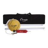 Champion Sports Deluxe Tetherball Tournament Set, Ball/24" Telescopic Poles/102" Cord/Carry Case/Pump/Needle (CSICG207) Each