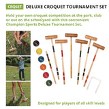 Champion Sports Deluxe Croquet Tournament Set, with Carry Bag (CSICRQSET) Each