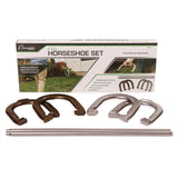 Champion Sports Steel Horseshoe Set, (4) Horseshoes/(2) 20" Stakes/Nylon Carry Bag (CSIIHS20) Each