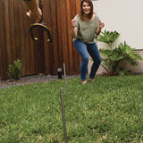 Champion Sports Steel Horseshoe Set, (4) Horseshoes/(2) 24" Stakes/Nylon Carry Bag (CSIIHS100) Each