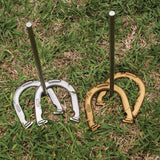 Champion Sports Steel Horseshoe Set, (4) Horseshoes/(2) 24" Stakes/Nylon Carry Bag (CSIIHS100) Each