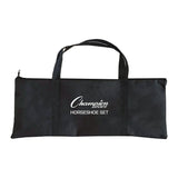 Champion Sports Steel Horseshoe Set, (4) Horseshoes/(2) 24" Stakes/Nylon Carry Bag (CSIIHS100) Each