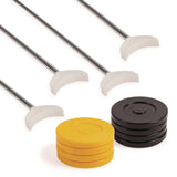 Champion Sports Blacktop Shuffleboard Set, (2) Two-Piece 51" Cues/(8) Discs/Sidewalk Chalk (CSISBA30) Each