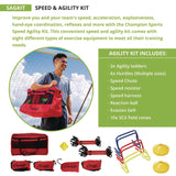 Champion Sports Speed and Agility Kit, with Carry Bag (CSISAGKIT) Each
