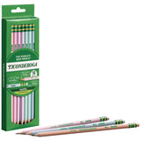 Ticonderoga® Pre-Sharpened Pencil, 2.2 mm, HB (#2), Black Lead, Pastel Assorted Barrel, 18/Pack (DIXX13718) Pack of 18