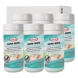 Claire® Sana Wipe, 8 x 6, Fresh Wintergreen Scent, White, 6/Carton (CGC973) Case of 6