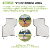 Champion Sports Z Pitching Screen, 7 ft x 5 ft (CSIZSCREEN) Each
