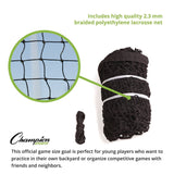 Champion Sports Backyard Lacrosse Goal and Net, 6 ft x 6 ft, 1.5" dia Frame (CSILNGL) Each