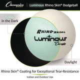 Champion Sports Rhino Skin Luminous Dodgeball Set, 6.3" Diameter, 6/Set (CSIRXLUMSET) Each