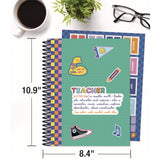 Carson-Dellosa Education Teacher Planners, Weekly/Monthly, Two-Page Spread, 11 x 8.5, Multicolor Cover, We Stick Together Theme (CDP105050) Each