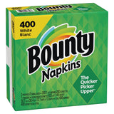 Bounty® Quilted Napkins, 2-Ply, 12.1 x 12, White, 400/Pack, 4 Packs/Carton (PGC19096) Each