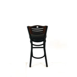 JMC Furniture Eagle Series Barstool, Supports Up to 300 lb, 28.5" Seat Height, Black Seat, Dark Walnut Back, Black Base (JMCEBBVBLKC) Each