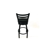 JMC Furniture Boggs Series Barstool, Supports Up to 300 lb, 30.5" Seat Height, Black Seat, Black Back, Black Base (JMCBBBVSBLK) Each