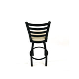 JMC Furniture Boggs Series Barstool, Supports Up to 300 lb, 30.5" Seat Height, Taupe Seat, Black Back, Black Base (JMCBBBVSTAU) Each
