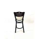 JMC Furniture Eagle Series Barstool, Supports Up to 300 lb, 28.5" Seat Height, Cream Seat, Dark Mahogany Back, Black Base (JMCEBBVCRMB) Each