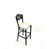 JMC Furniture Eagle Series Barstool, Supports Up to 300 lb, 28.5" Seat Height, Cream Seat, Dark Walnut Back, Black Base (JMCEBBVCRMC) Each