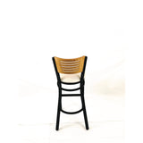 JMC Furniture Jones River Series Barstool, Supports Up to 300 lb, 28.5" Seat Height, Cream Seat, Natural Back, Black Base (JMCJRBBVCRMD) Each