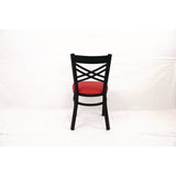 JMC Furniture X Series Chair, Supports Up to 300 lb, 18" Seat Height, Red Seat, Black Back, Black Base (JMCXCHBVSRED) Each
