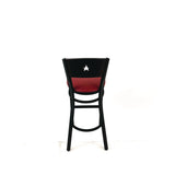 JMC Furniture Liberty Series Barstool, Supports Up to 300 lb, 28.5" Seat Height, Burgundy Seat, Dark Mahogany Back, Black Base (JMCLBBVBURB) Each