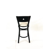JMC Furniture Liberty Series Barstool, Supports Up to 300 lb, 28.5" Seat Height, Cream Seat, Dark Mahogany Back, Black Base (JMCLBBVCRMB) Each