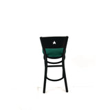 JMC Furniture Liberty Series Barstool, Supports Up to 300 lb, 28.5" Seat Height, Green Seat, Dark Mahogany Back, Black Base (JMCLBBVGRNB) Each