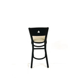 JMC Furniture Liberty Series Barstool, Supports Up to 300 lb, 28.5" Seat Height, Taupe Seat, Dark Mahogany Back, Black Base (JMCLBBVTAUB) Each