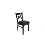 JMC Furniture X Series Chair, Supports Up to 300 lb, 18" Seat Height, Black Seat, Black Back, Black Base (JMCXCHBVSBLK) Each