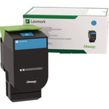 Lexmark™ 80C00CG Toner, 1,000 Page-Yield, Cyan (LEX80C00CG) Each