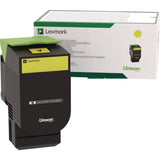 Lexmark™ 80C00YG Toner, 1,000 Page-Yield, Yellow (LEX80C00YG) Each
