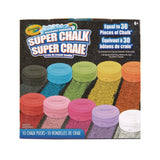 Crayola® Super Chalk, 1" x 2.8" Diameter, 10 Assorted Colors, 10 Pucks/Box (CYO518303) Box of 10