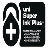 uniball® 207 Plus+ Gel Pen, Retractable, Medium 0.7 mm, Black Ink, White Barrel, Dozen (UBC70706) 1 Dozen