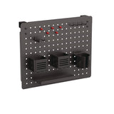 Kantek Pegboard Organizer, Three Compartments, 20.58 x 1 x 17, Black, Steel (KTKPBS120B) Each