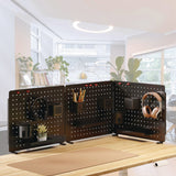 Kantek Pegboard Organizer, Three Compartments, 20.58 x 1 x 17, Black, Steel (KTKPBS120B) Each